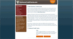 Desktop Screenshot of businesscreditcards.com