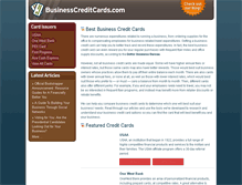 Tablet Screenshot of businesscreditcards.com